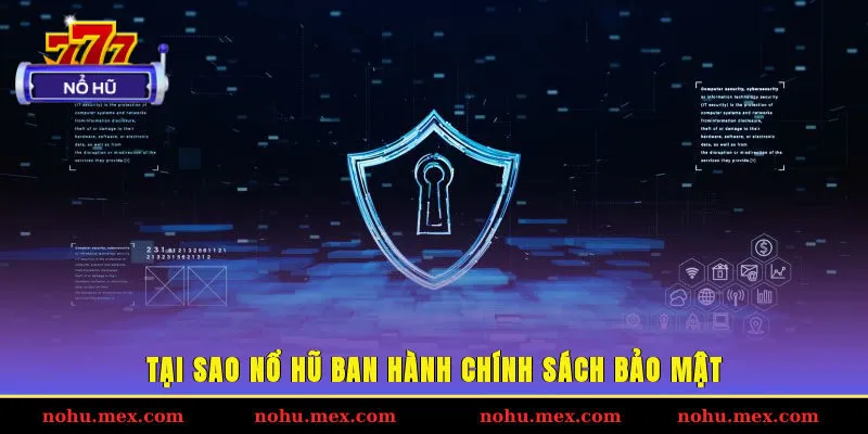 Tại sao Nổ hũ ban hành chính sách bảo mật?